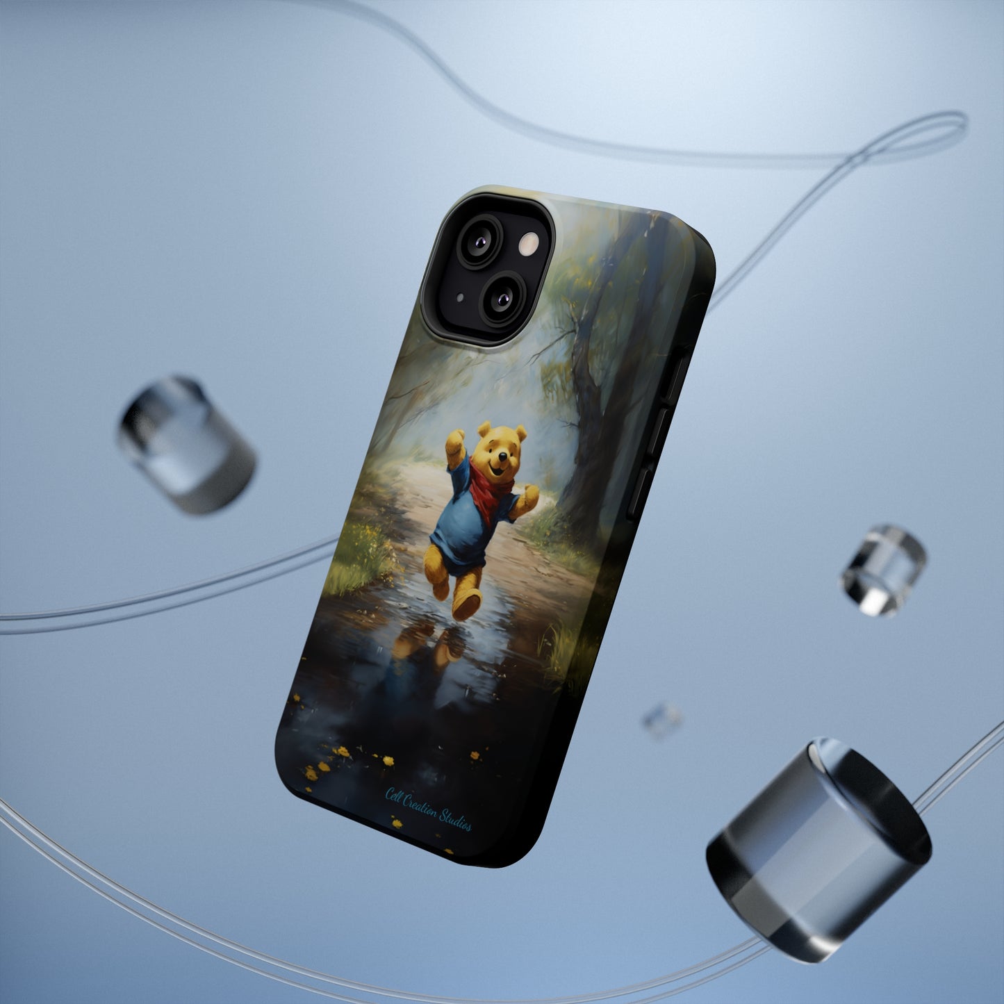 Introducing the "Winnie-The-Pooh Puddle Splash" Cell Phone Case – A Splash of Nostalgic Fun -MagSafe Tough Cases