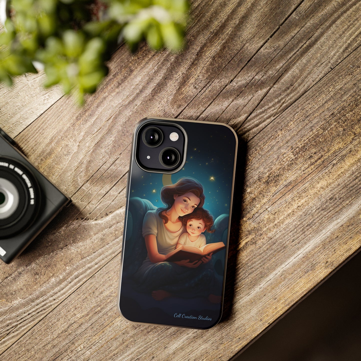 Introducing the "Bedtime Story Bliss" Cell Phone Case – Cherish Heartwarming Moments with Every Glance -Tough Phone Cases