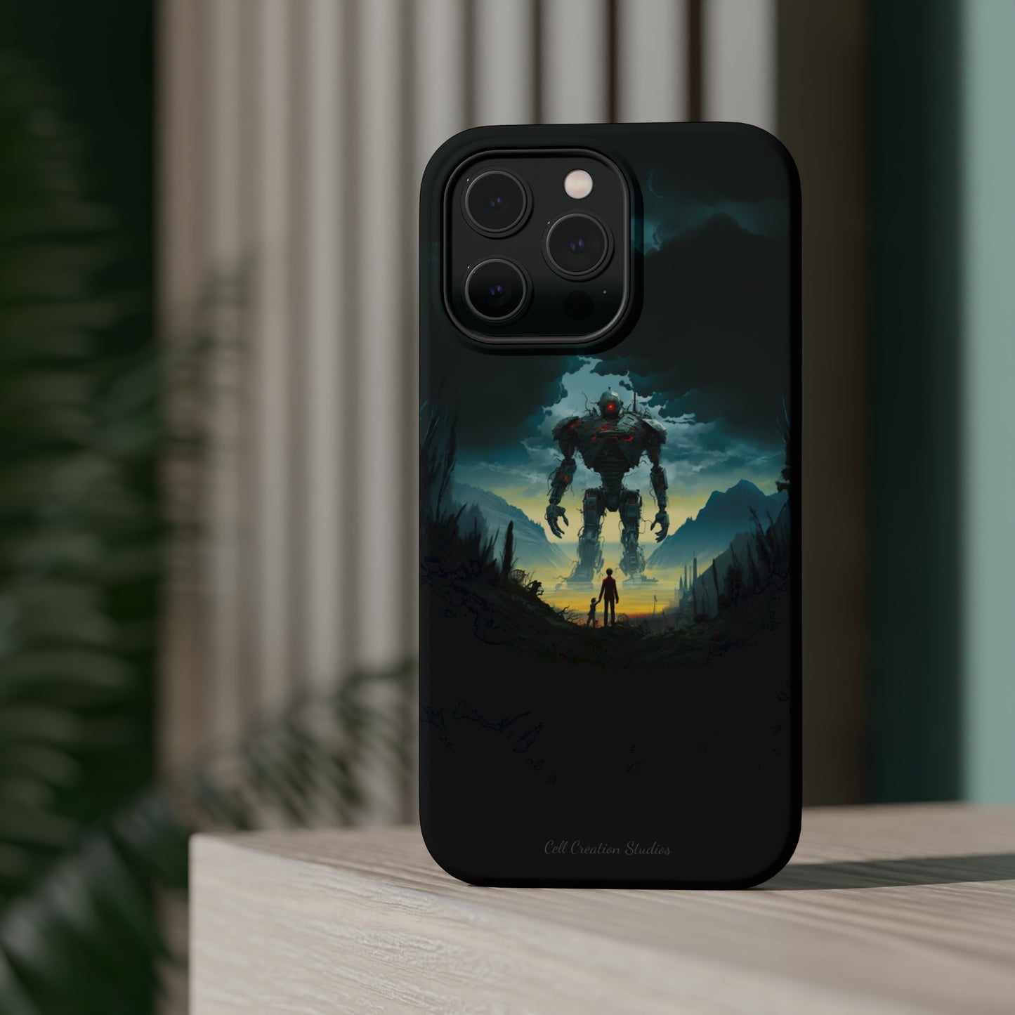 Introducing the "Rising Titan" Cell Phone Case – Witness the Astonishing Emergence of a Giant Robot! -MagSafe Tough Cases