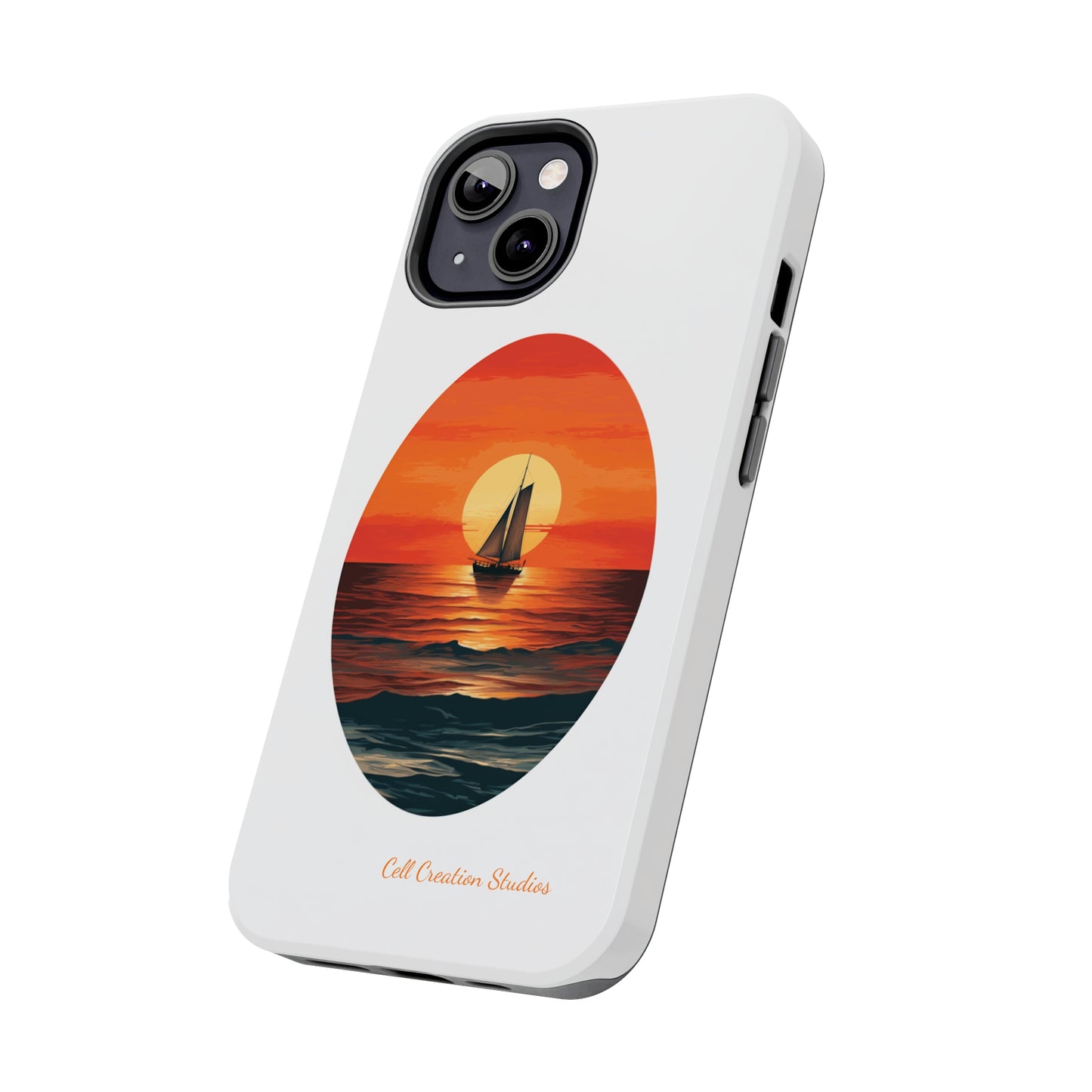 "Sailboat Sunset Serenity" -Tough iPhone Cases