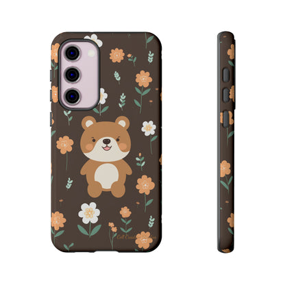 "Floral Bear Elegance" -Tough Phone Cases