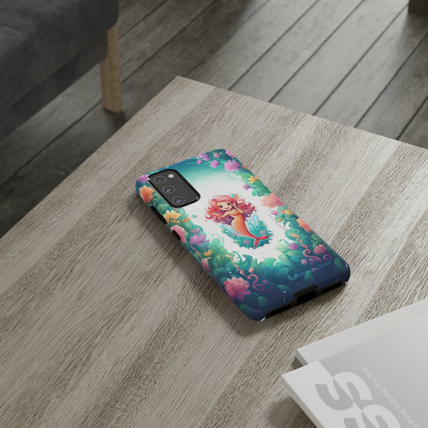 "Pink Seaflower Mermaid" -Tough Samsung Phone Cases