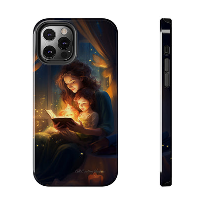 Introducing the "Bedtime Story Bliss" Cell Phone Case – Cherish Heartwarming Moments with Every Glance -Tough Phone Cases