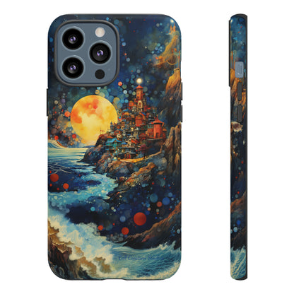 "Moonlit Coastal Vista" -Tough iPhone Cases