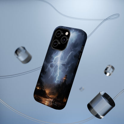 Introducing the "Electric Skies" Cell Phone Case – Unleash the Power of the Storm -MagSafe Tough Cases