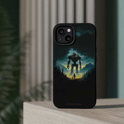 Introducing the "Rising Titan" Cell Phone Case – Witness the Astonishing Emergence of a Giant Robot! -MagSafe Tough Cases