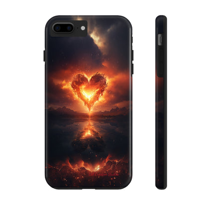 Introducing the "Flaming Heart" Cell Phone Case – Ignite Your Passion! -Tough Phone Cases