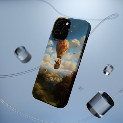 Introducing the "Winnie-The-Pooh's Balloon Adventure" Cell Phone Case – Soar to New Heights in Style -MagSafe Tough Cases