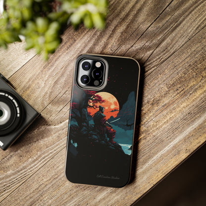 Introducing the "Moonlit Samurai Serenity" Cell Phone Case – Embrace Elegance and Strength -Tough Phone Cases