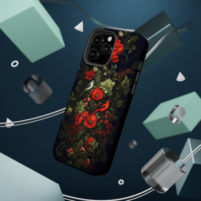 "Floral Serenade Elegance" -MagSafe Tough iPhone Cases