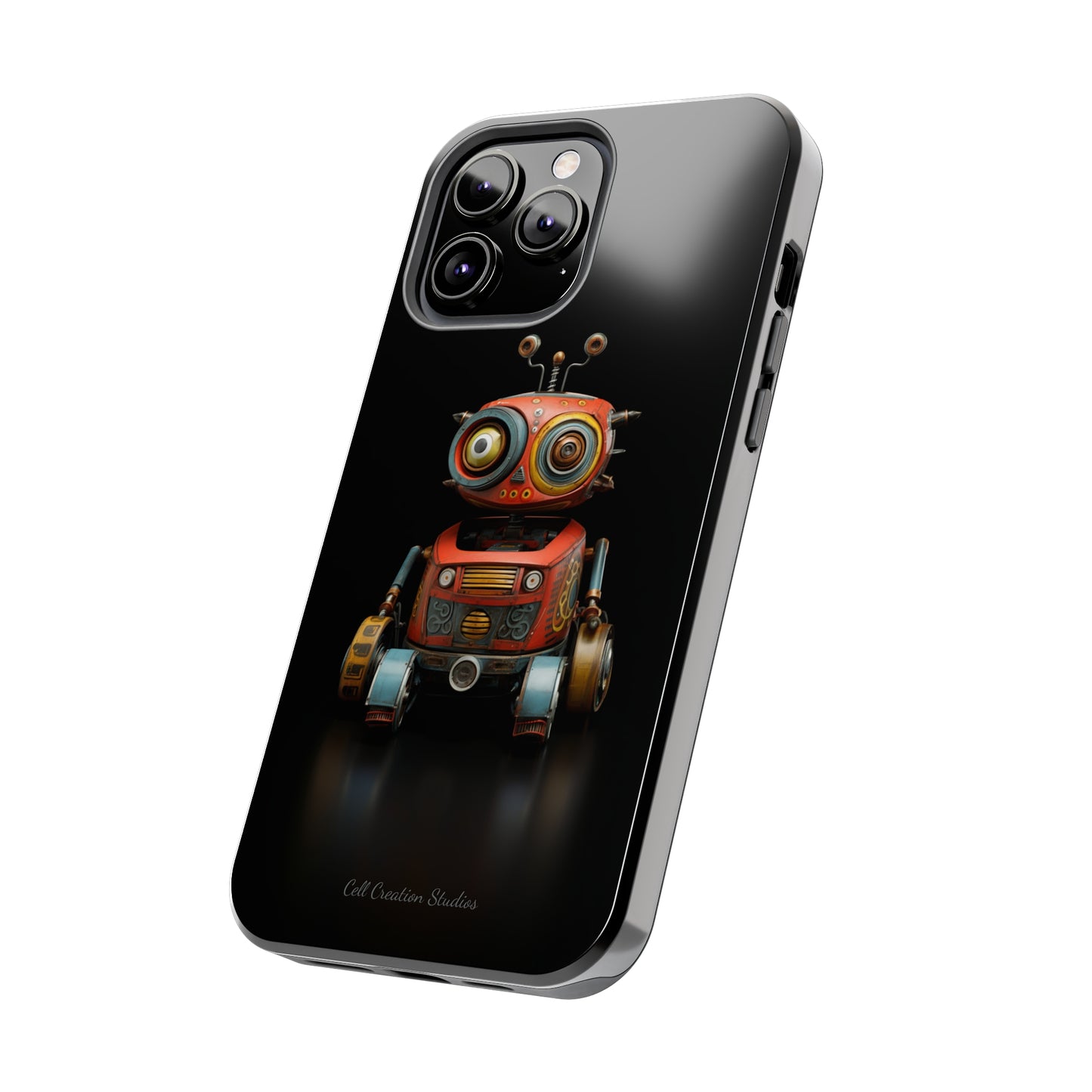 Introducing the "Toy Robot Delight" Cell Phone Case – Embrace Nostalgia with a Playful Robotic Companion! -Tough Phone Cases