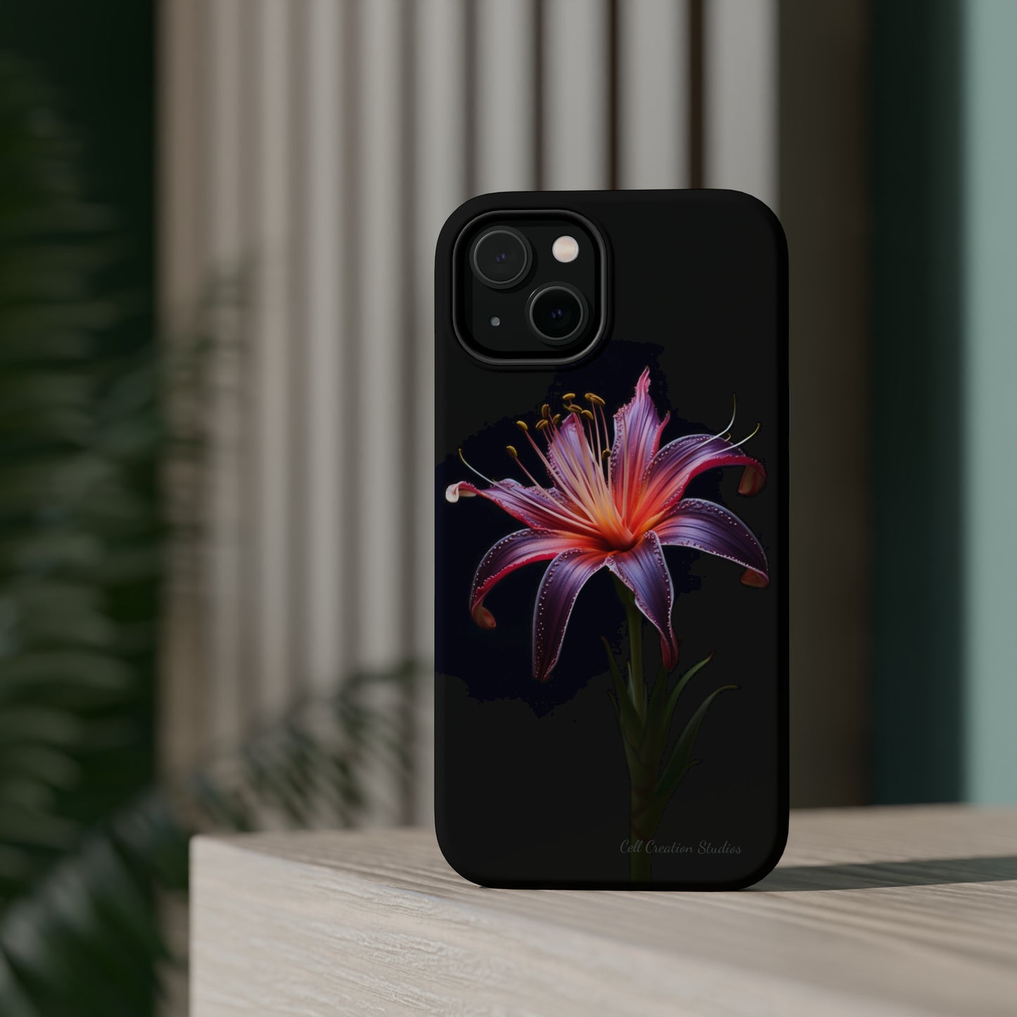 "Vibrant Purple Lily" Phone Case -MagSafe Tough Cases