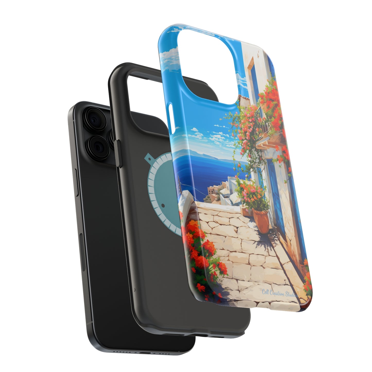 "Mediterranean Bliss Horizon" -MagSafe Tough iPhone Cases