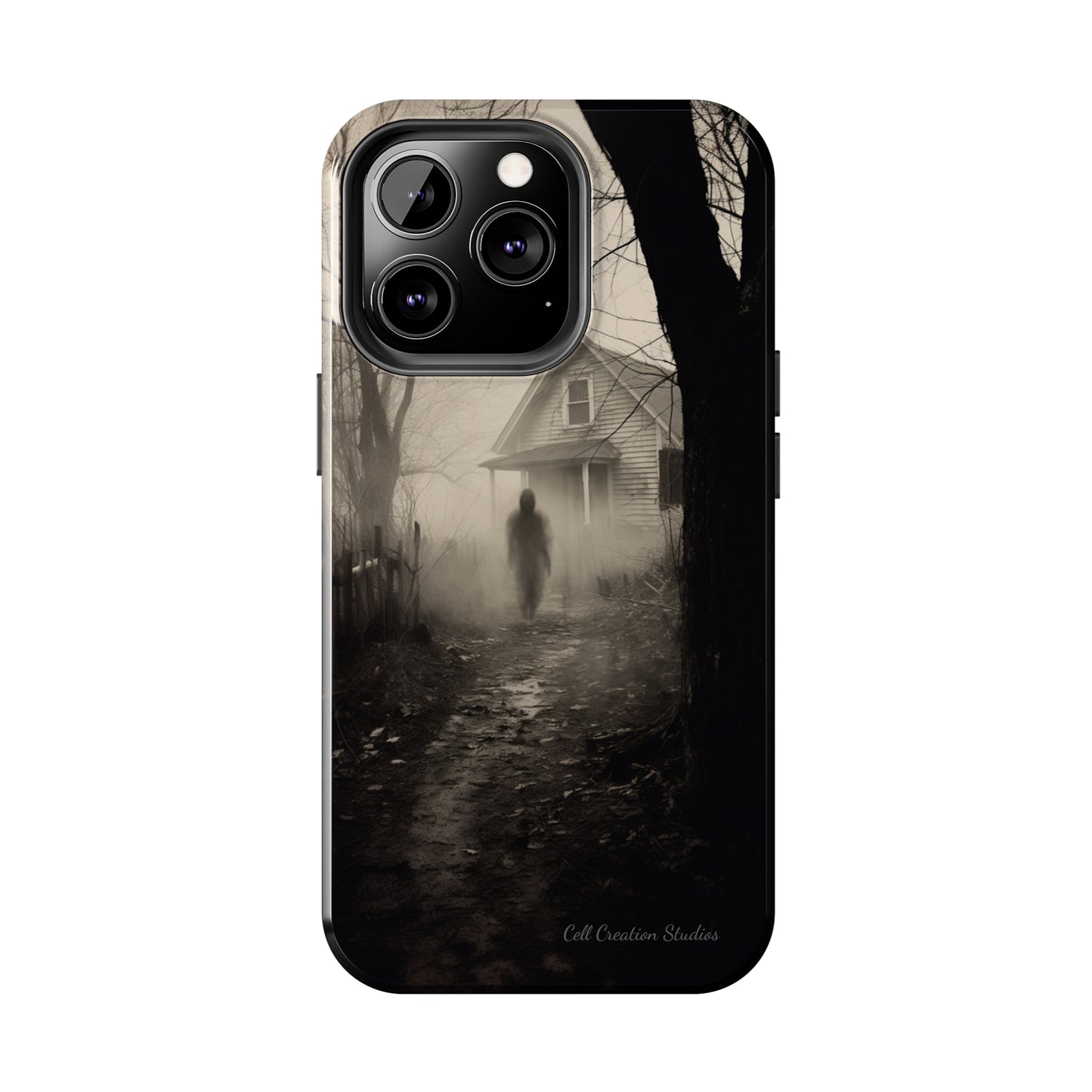 Introducing the "Ethereal Encounter" Cell Phone Case – Unveil the Mystery of the Ghostly Presence -Tough Phone Cases