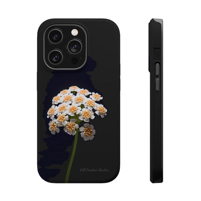 "Elegant Yarrow Bloom" Phone Case -MagSafe Tough Cases