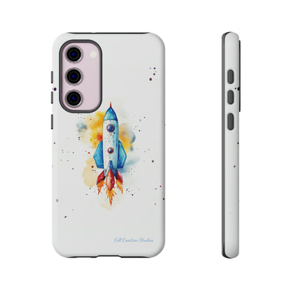 Introducing our "Cosmic Rocket" Cell Phone Case – Where Style Meets Adventure -Tough Cases