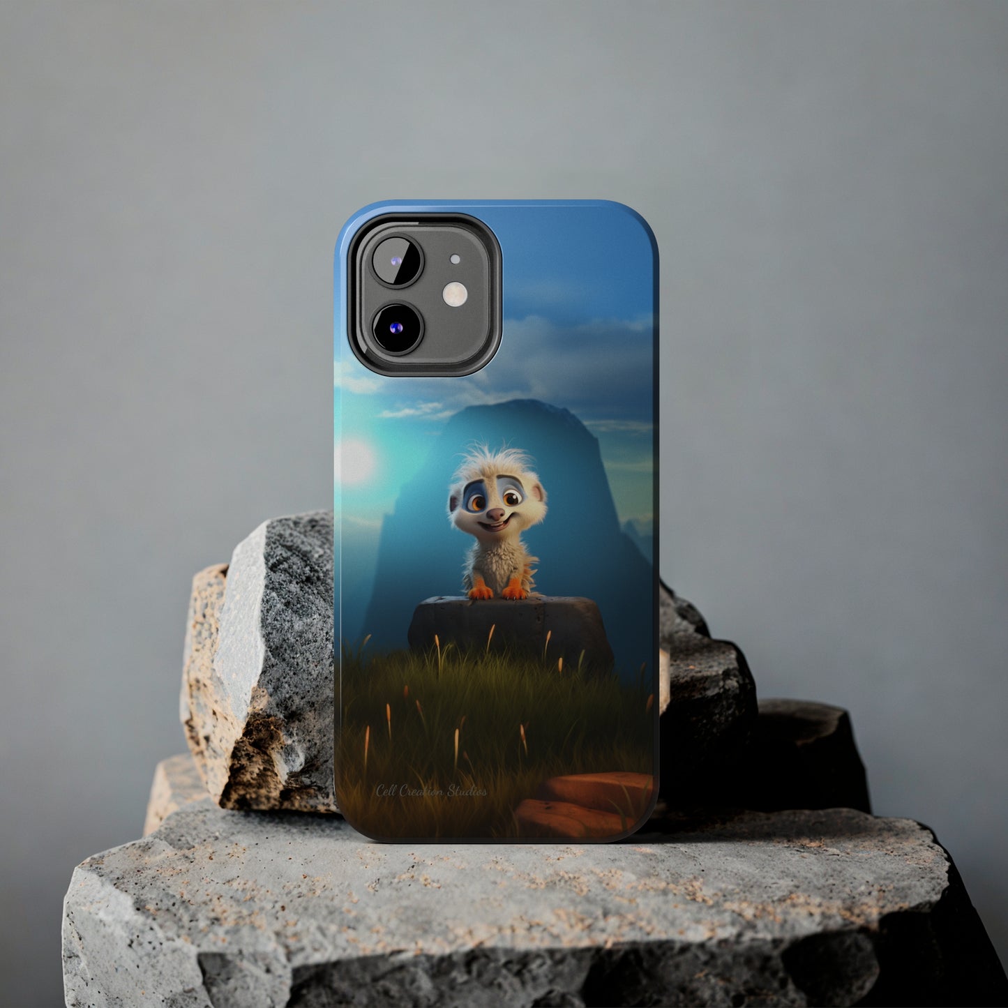 Introducing the "Mountain Explorer Buddy" Cell Phone Case – Embark on Adventures with an Animated Cute Animal -Tough Phone Cases