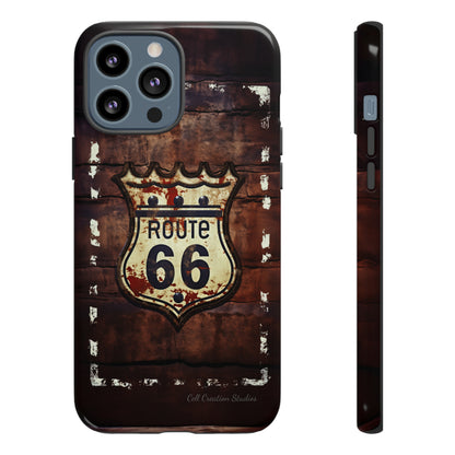 "Retro Route 66" Phone Case -Tough Cases