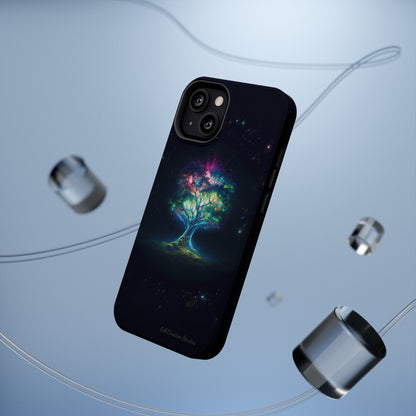 Introducing the "Holographic Tree of Life" Cell Phone Case – A Visionary Blend of Art and Technology -MagSafe Tough Cases