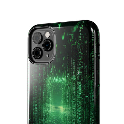 Introducing our "Digital Code Stream" Cell Phone Case – where style meets technology for your device's protection -Tough Phone Cases