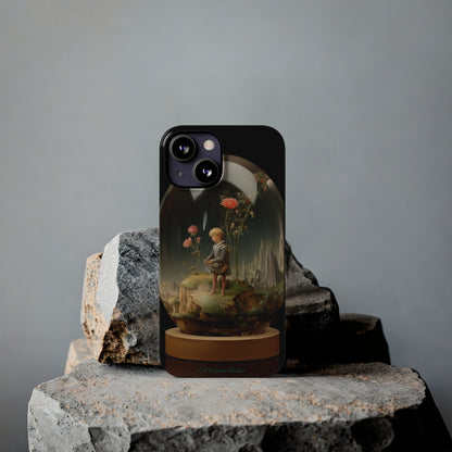 Introducing the "Miniature Gardener" Cell Phone Case – Embrace Your Imagination with a Captivating Glass-Encased Design -Slim Phone Cases