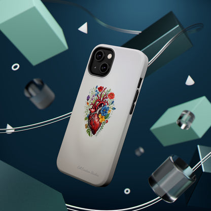 "Floral Heart Harmony" -MagSafe Tough iPhone Cases