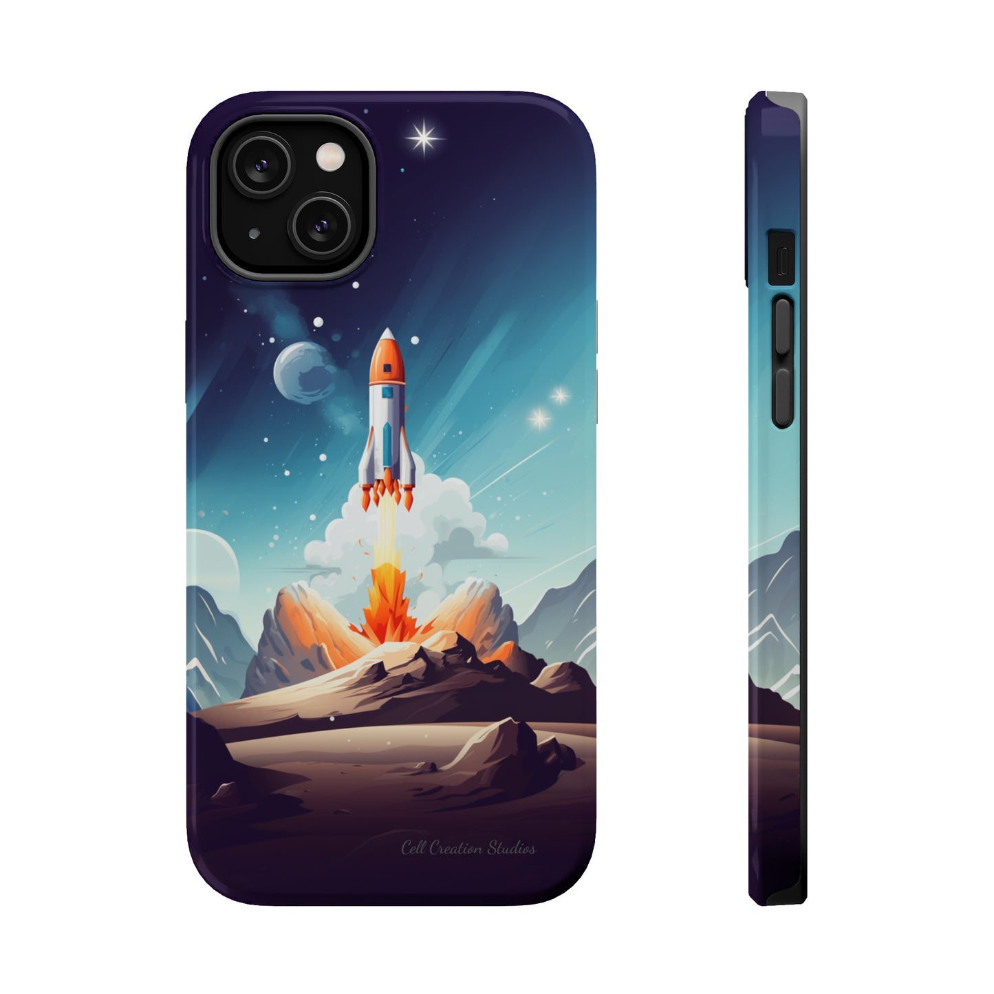 Introducing our "Galactic Odyssey" Cell Phone Case – Launch Your Device into Adventure -MagSafe Tough Cases