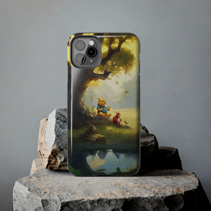 Introducing the "Winnie-The-Pooh Storytime" Cell Phone Case – A Nostalgic Journey with Friends -Tough Phone Cases