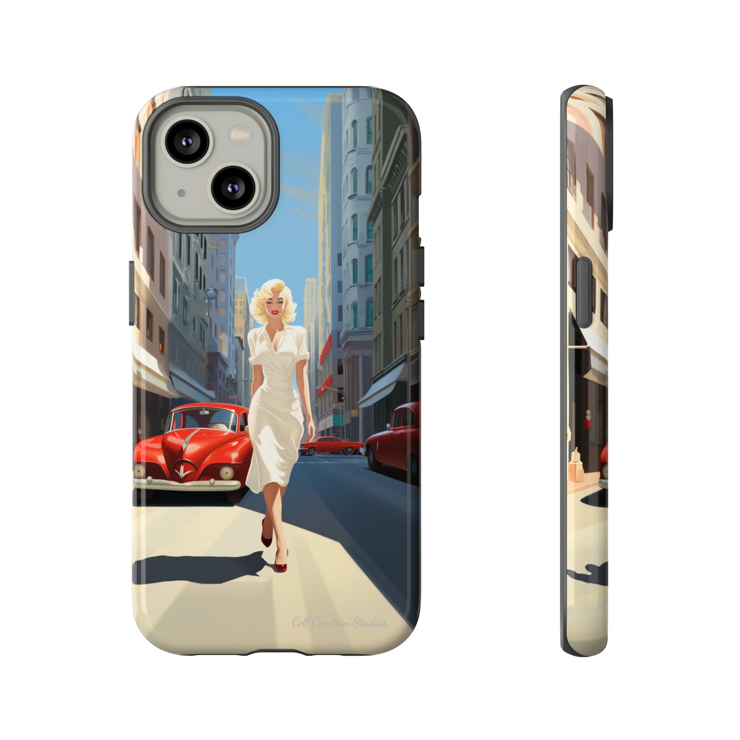 "City Stroll Glamour" Marilyn Monroe Phone Case -Tough Cases