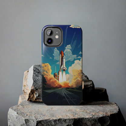 Introducing the "NASA Space Shuttle Launch" Cell Phone Case – Elevate Your Style to New Heights -Tough Phone Cases