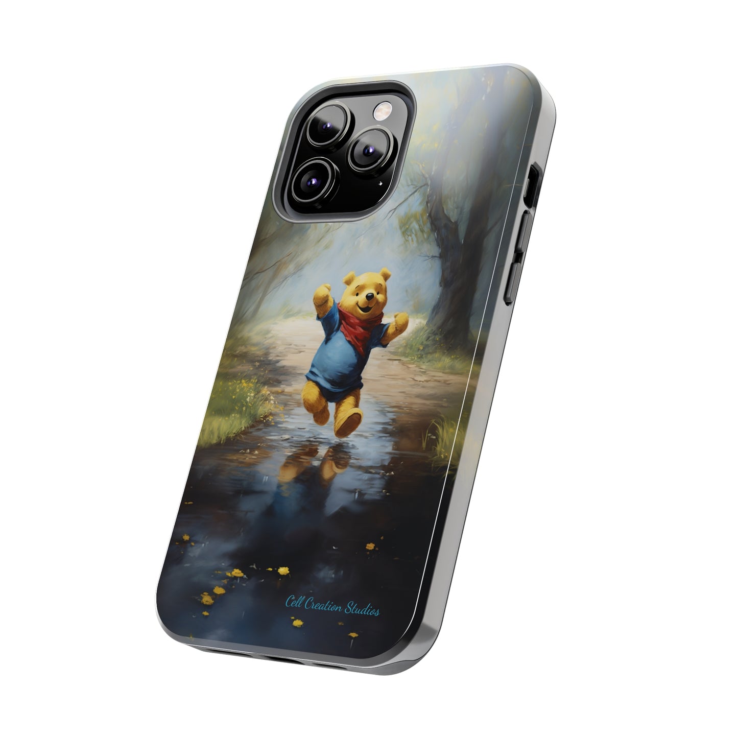 Introducing the "Winnie-The-Pooh Puddle Splash" Cell Phone Case – A Splash of Nostalgic Fun -Tough Phone Cases