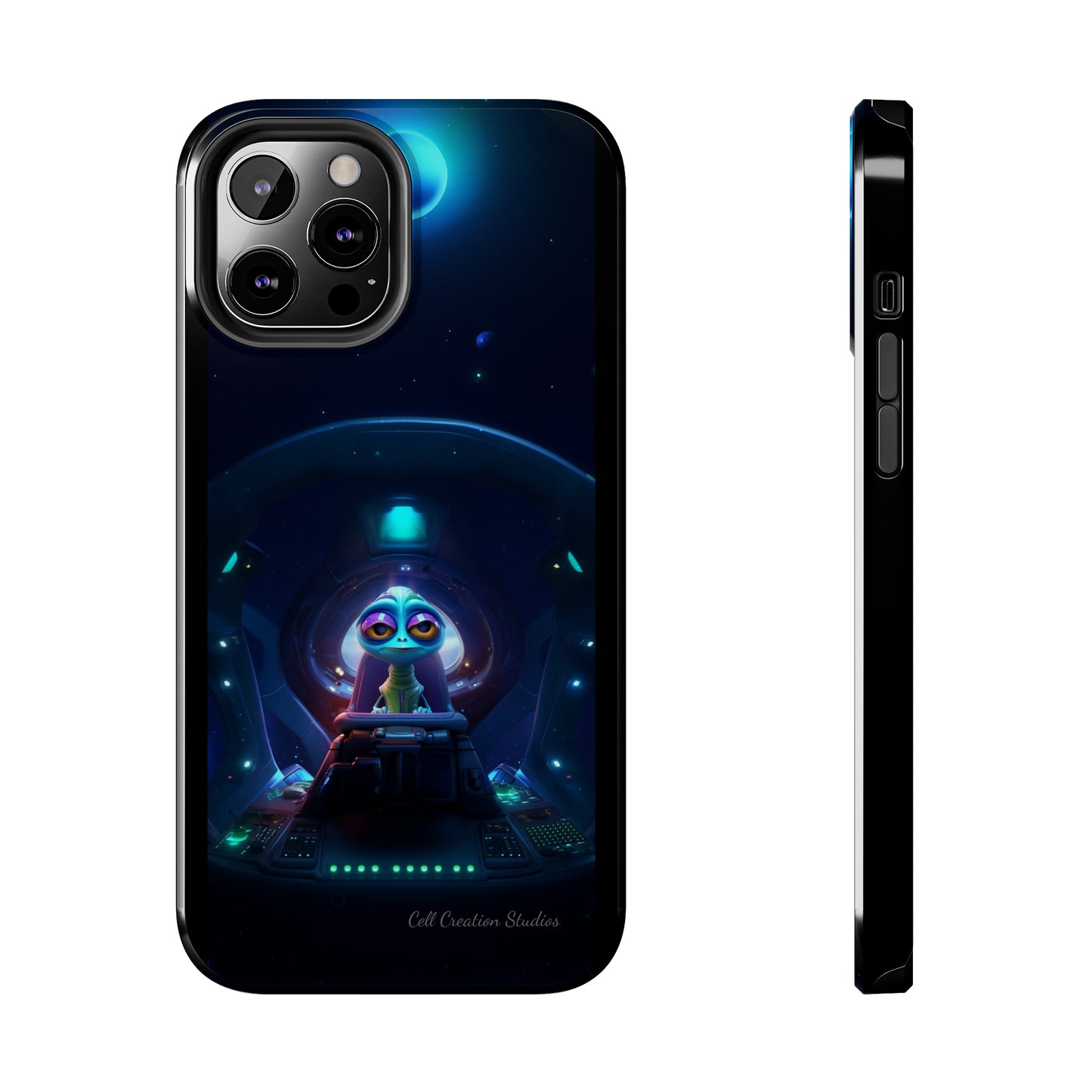 The "Cosmic Cruising Bored Alien" Phone Case-Tough Phone Cases