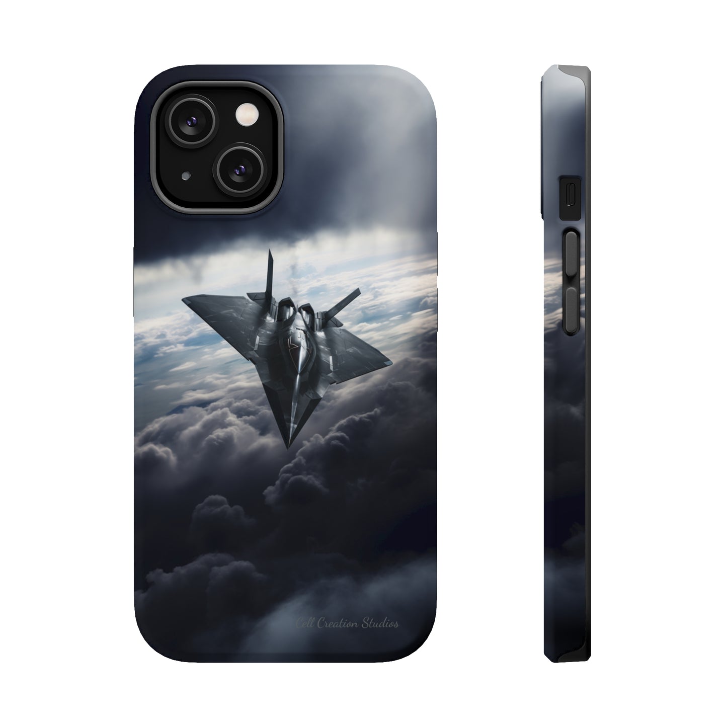 "Stealth Fighter Sky Guardian" Phone Case -MagSafe Tough Cases