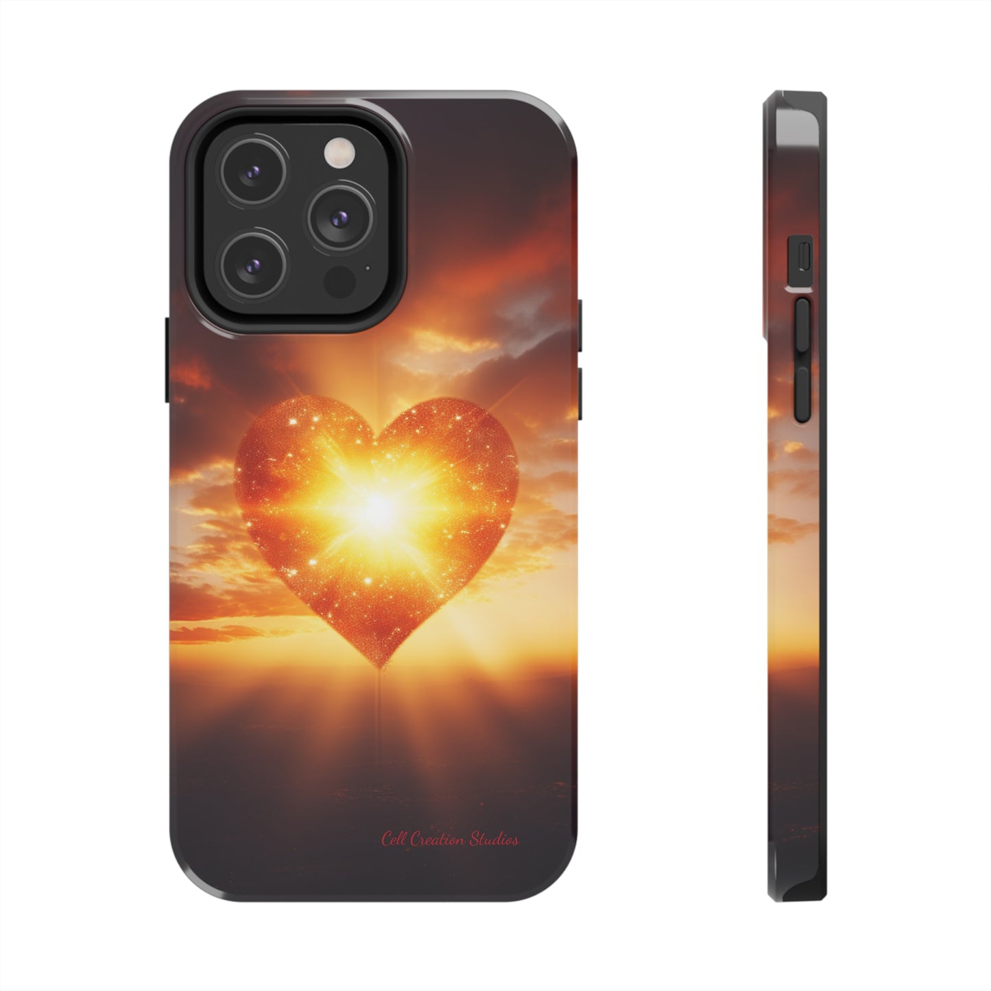 Introducing the "Sunlit Heart" Cell Phone Case – Embrace Love and Radiance -Tough Phone Cases