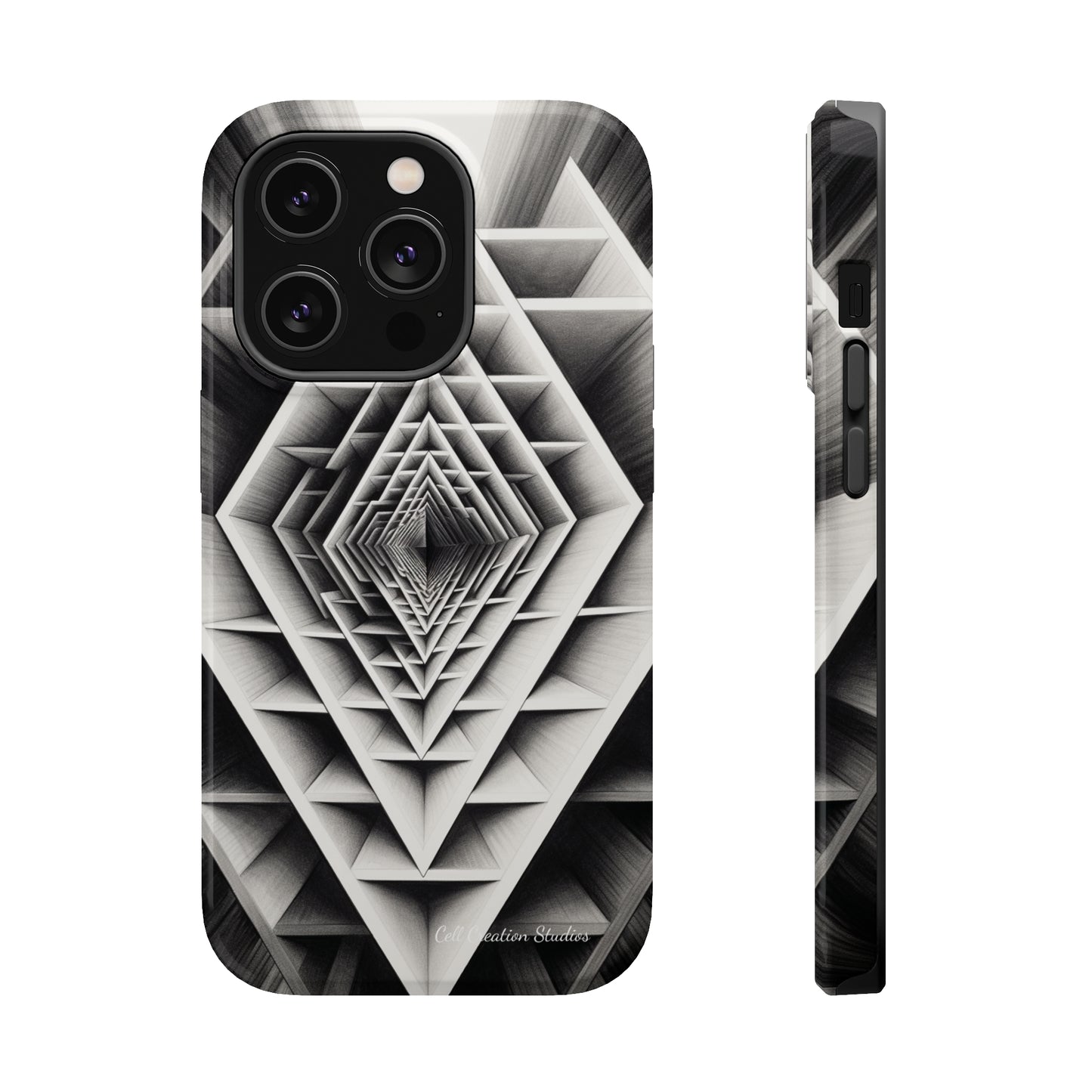 The "Geometric Triangle" Cell Phone Case -MagSafe Tough Cases