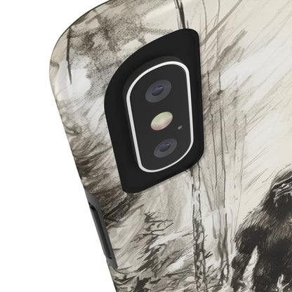 "Bigfoot in the Wilderness" Cell Phone Case – Encounter Bigfoot's Mystery -Tough Phone Cases