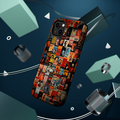 Introducing the "Vintage Movie Poster Collage" Cell Phone Case – Timeless Hollywood Charm -MagSafe Tough Cases