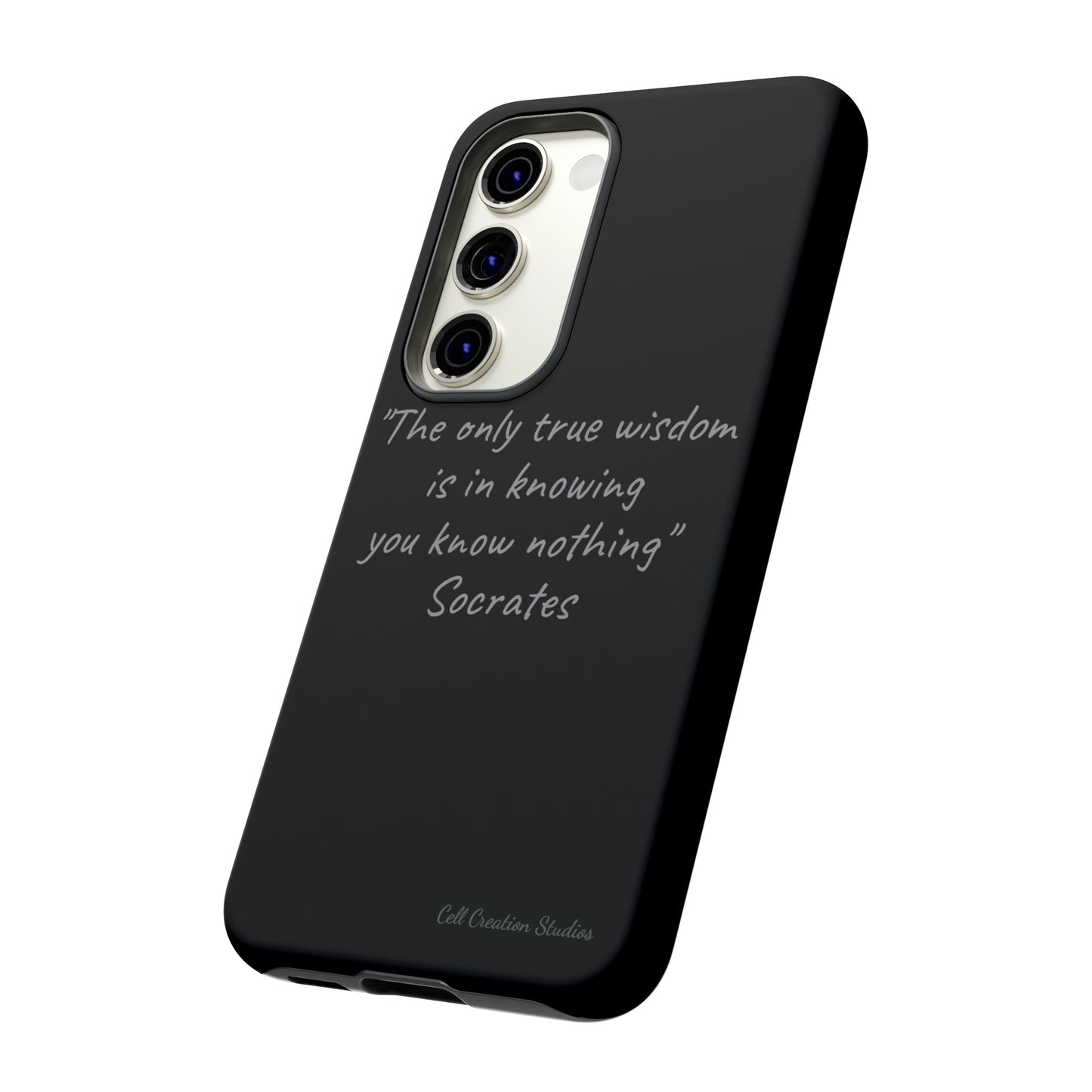 The "Socrates' Wisdom" Quote Phone Case -Tough Cases