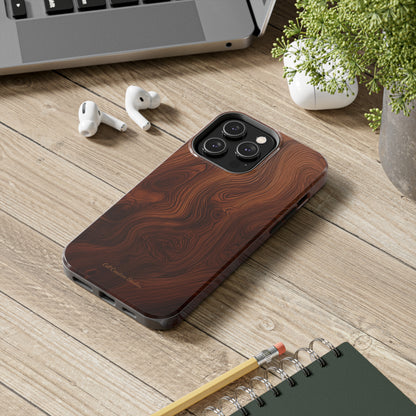 Introducing the "Natural Woodgrain" Cell Phone Case – Embrace Organic Beauty with Wood Pattern Design -Tough Phone Cases