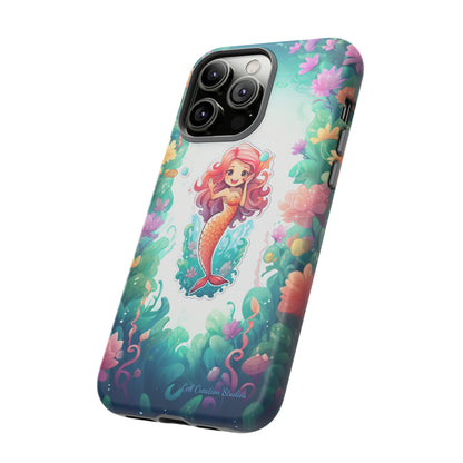 "Pink Seaflower Mermaid" -Tough iPhone Cases