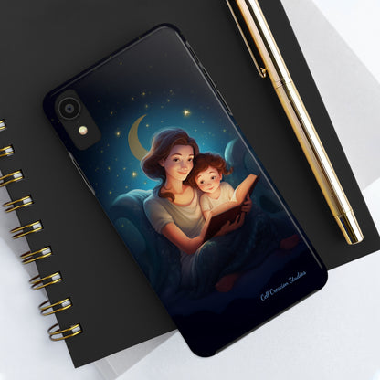 Introducing the "Bedtime Story Bliss" Cell Phone Case – Cherish Heartwarming Moments with Every Glance -Tough Phone Cases