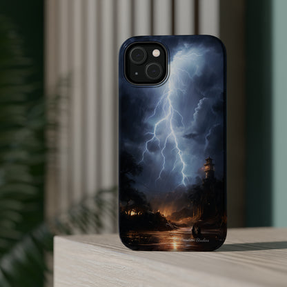 Introducing the "Electric Skies" Cell Phone Case – Unleash the Power of the Storm -MagSafe Tough Cases