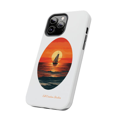 "Sailboat Sunset Serenity" -Tough iPhone Cases