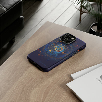 "Cosmic Clock Elegance" -Tough iPhone Cases