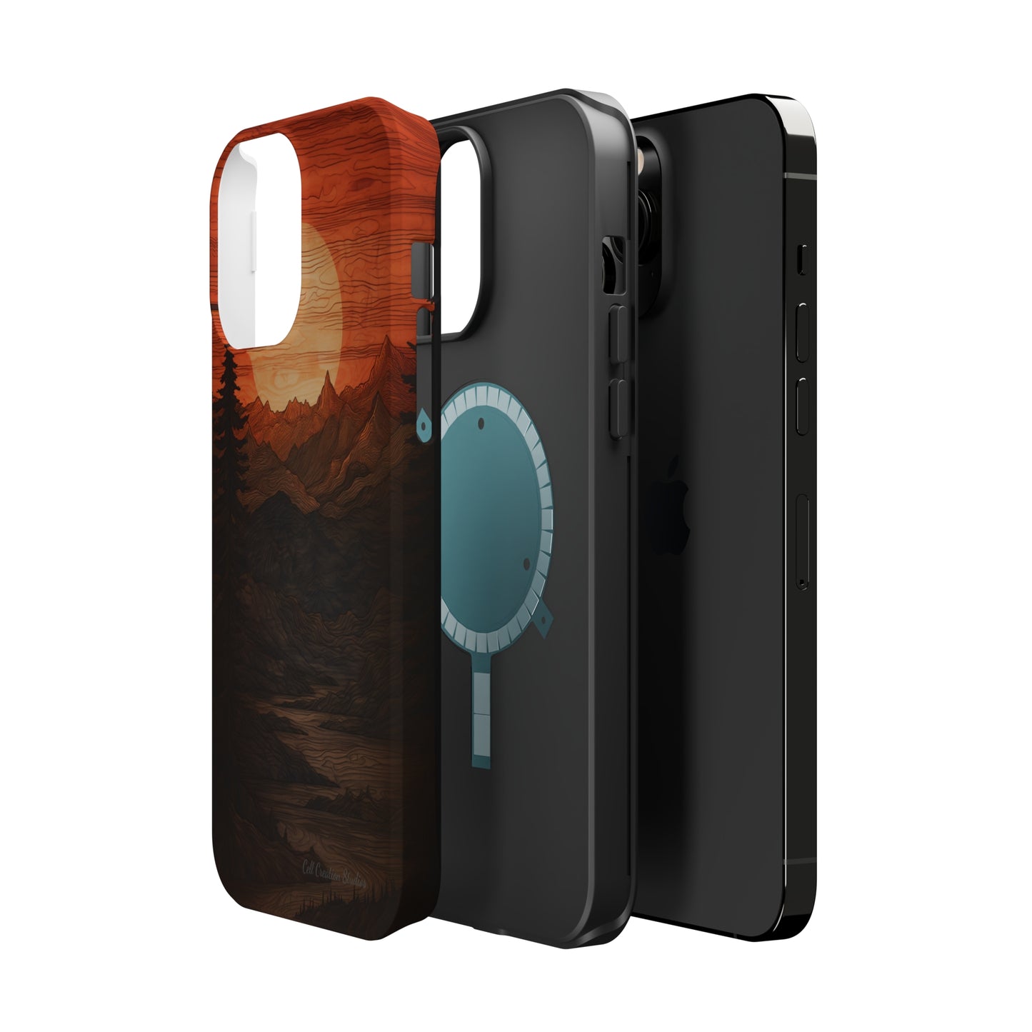 The "Sunset Mountains" Phone Case -MagSafe Tough Cases