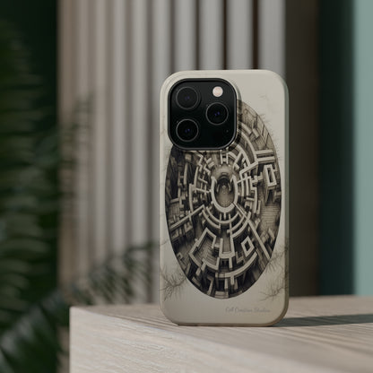 "Discover the Mystery: Maze-Inspired Cell Phone Case" -MagSafe Tough Cases