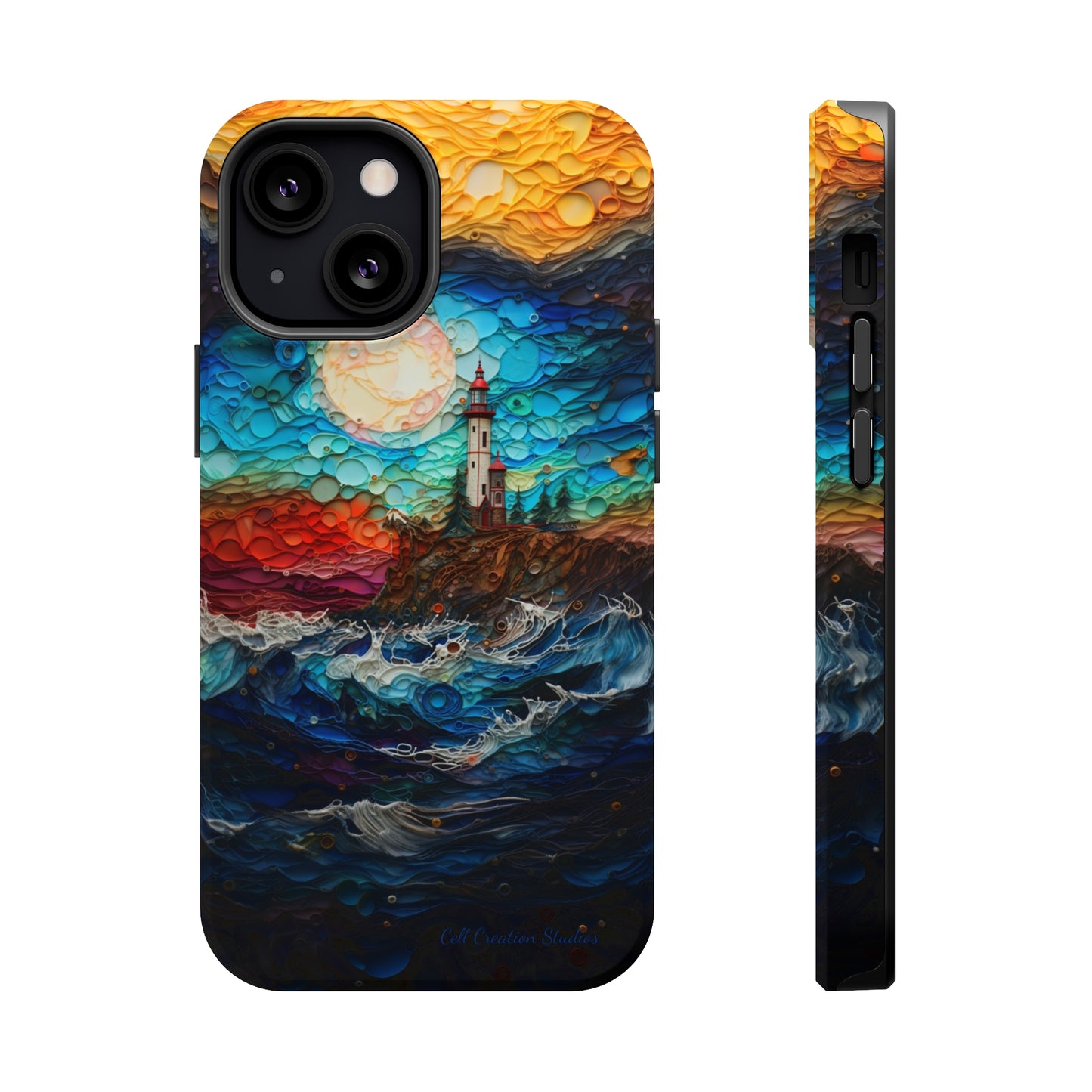 "Coastal Canvas Guardian" -MagSafe Tough iPhone Cases