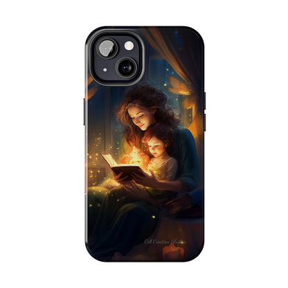 Introducing the "Bedtime Story Bliss" Cell Phone Case – Cherish Heartwarming Moments with Every Glance -Tough Phone Cases