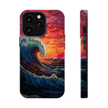 "Colorful Ocean Wave" Cell Phone Case -MagSafe Tough Cases