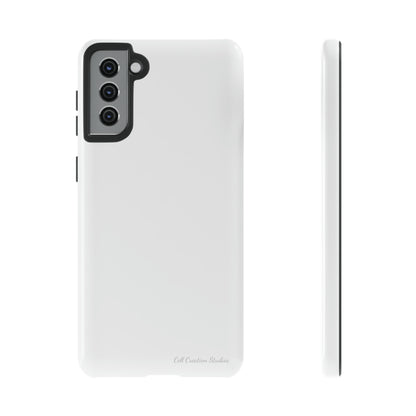 "Pure Elegance White" -Tough Samsung Phone Cases